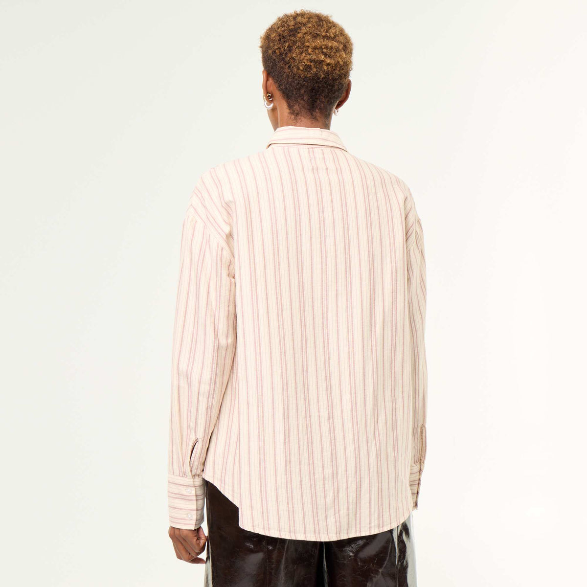 Chemise en oxford col chemisier BLANC