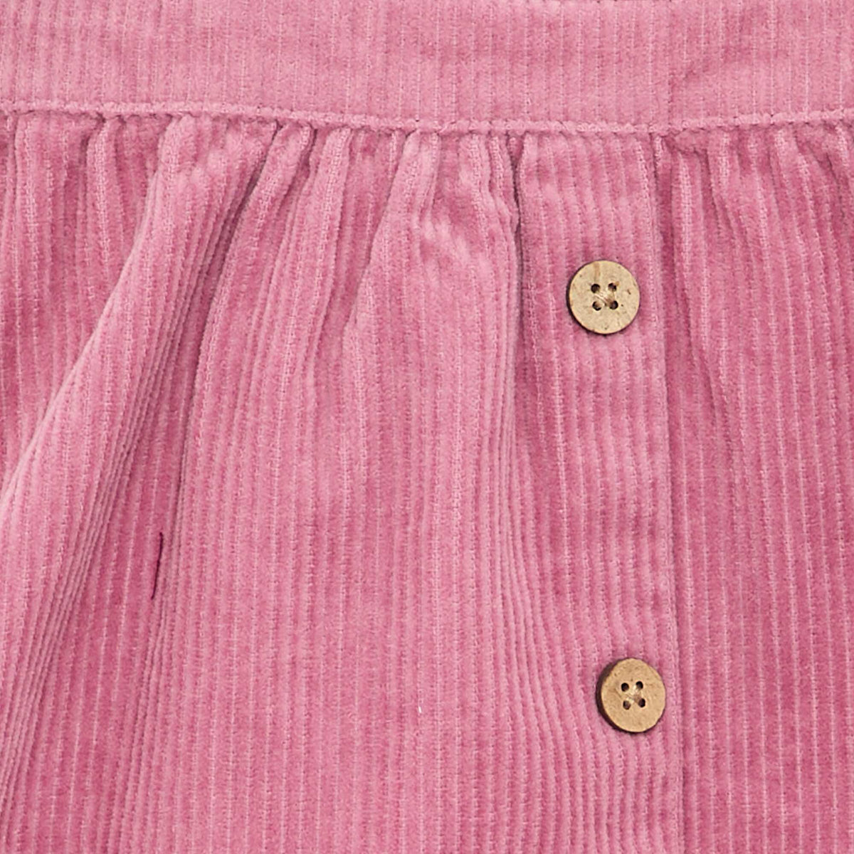Robe salopette en velours côtelé ROSE