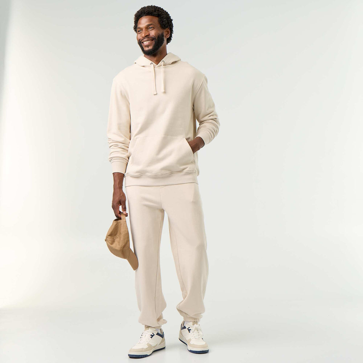 Pantalon jogging léger uni GRIS