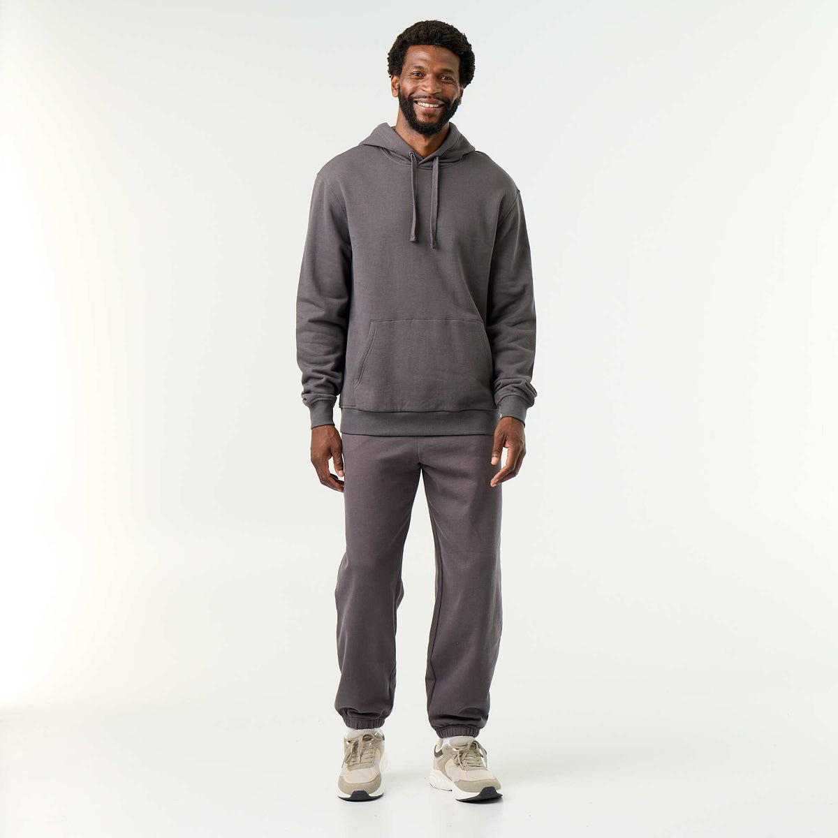 Pantalon jogging léger uni GRIS