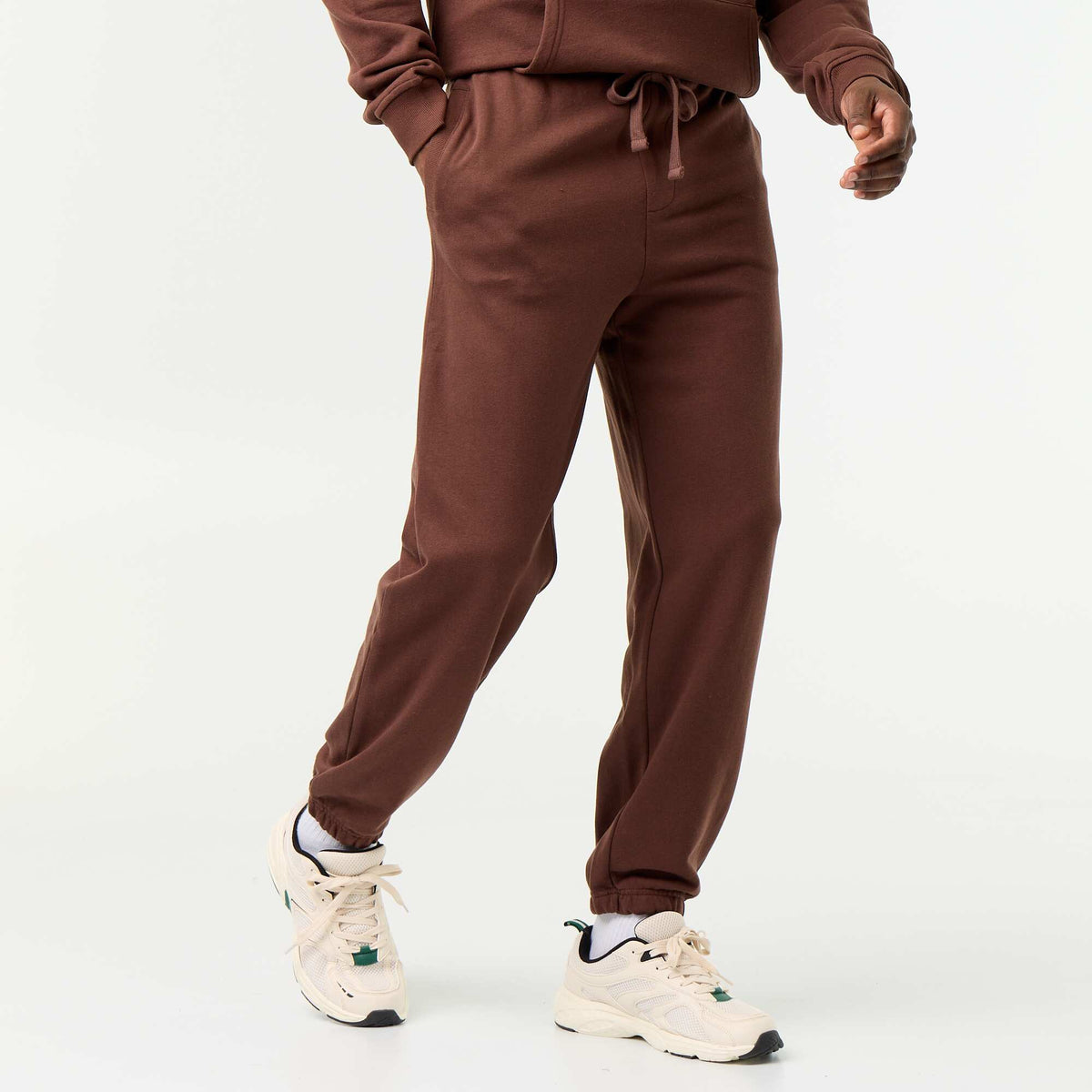 Pantalon jogging léger uni MARRON