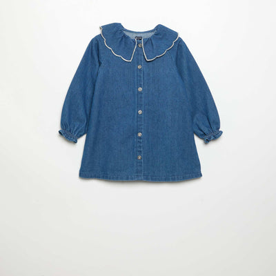 Robe en denim BLEU