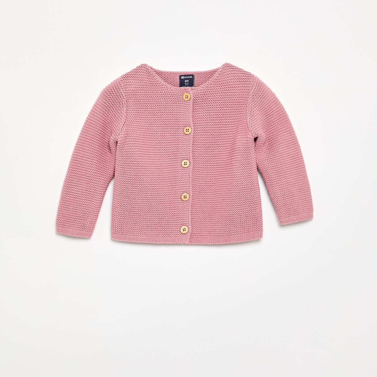 Gilet au point mousse ROSE
