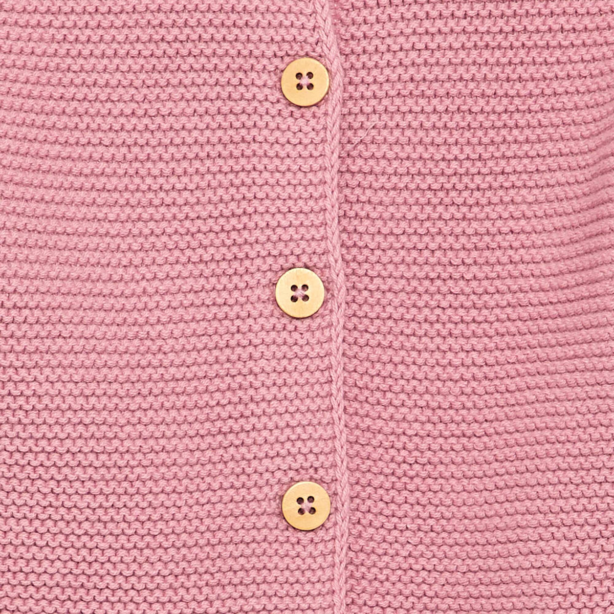 Gilet au point mousse ROSE