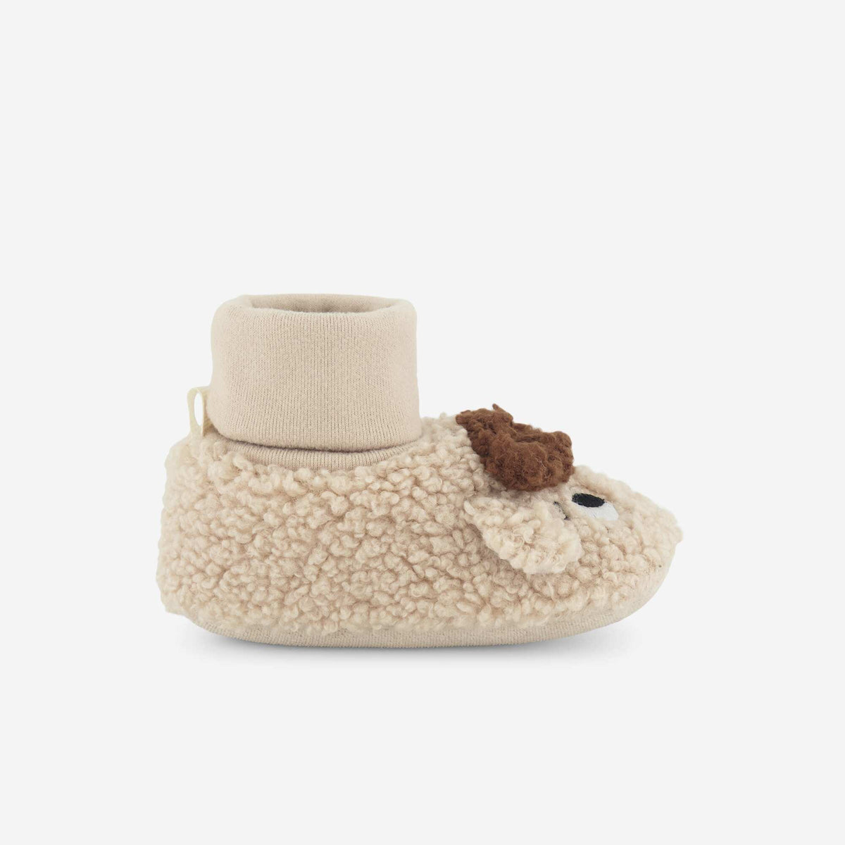 Chaussons doux 'têtes de moutons' BEIGE