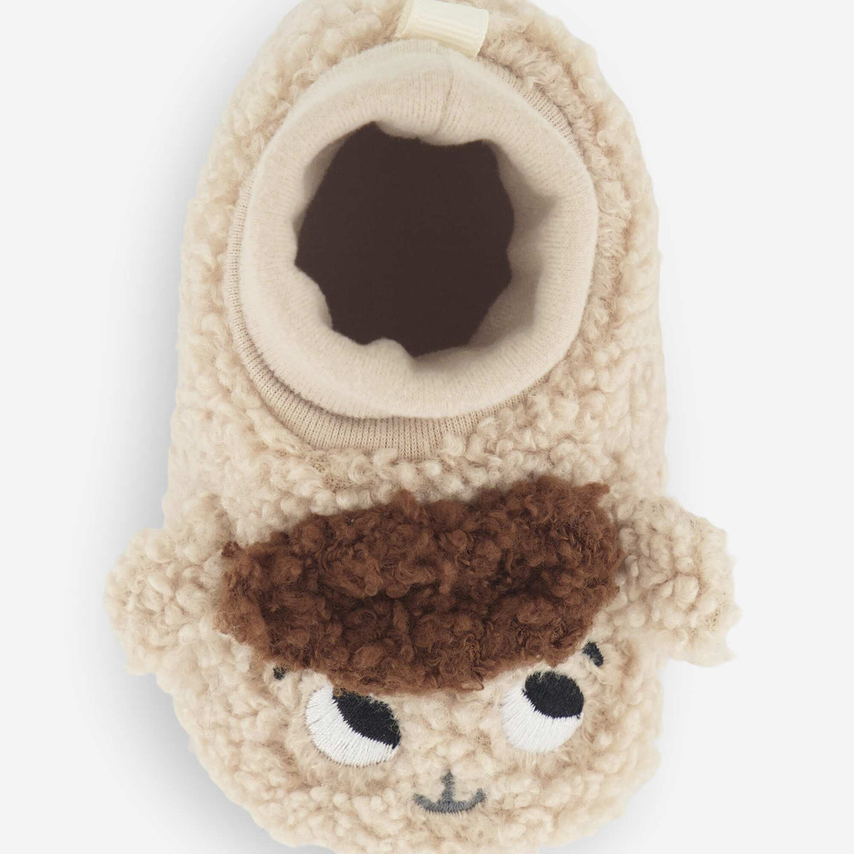 Chaussons doux 'têtes de moutons' BEIGE
