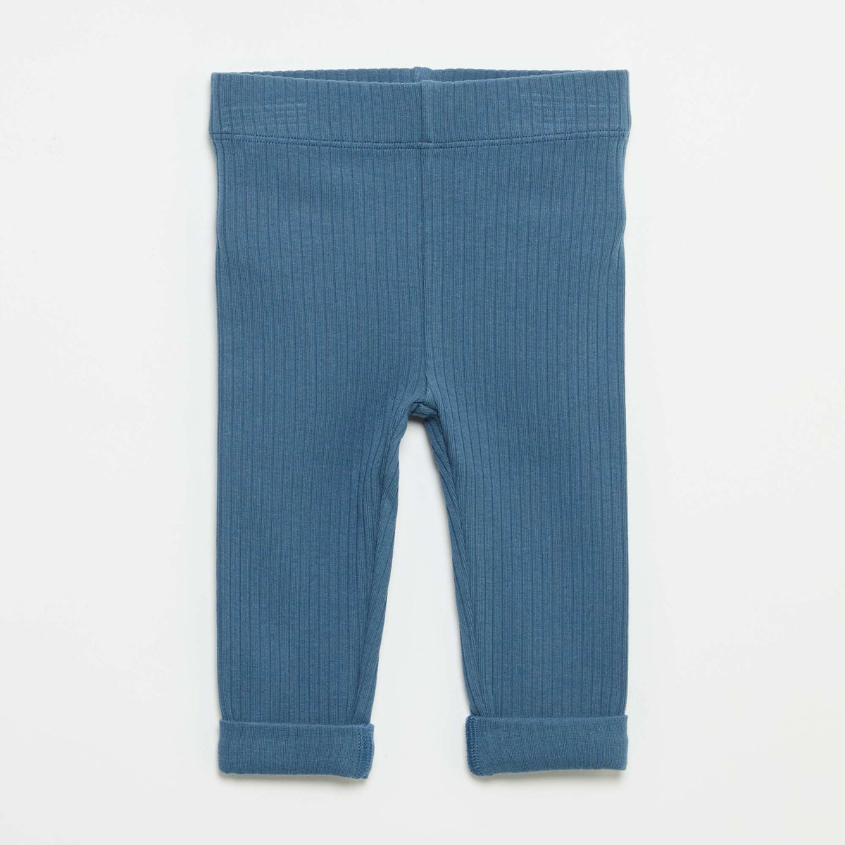 Lot de 2 leggings en rib BLEU
