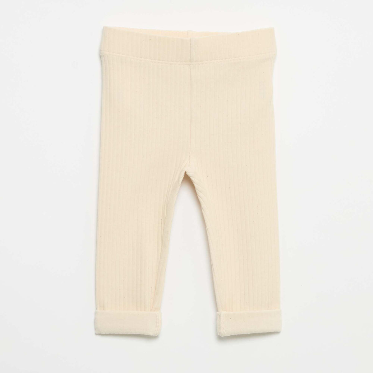 Lot de 2 leggings en rib BEIGE
