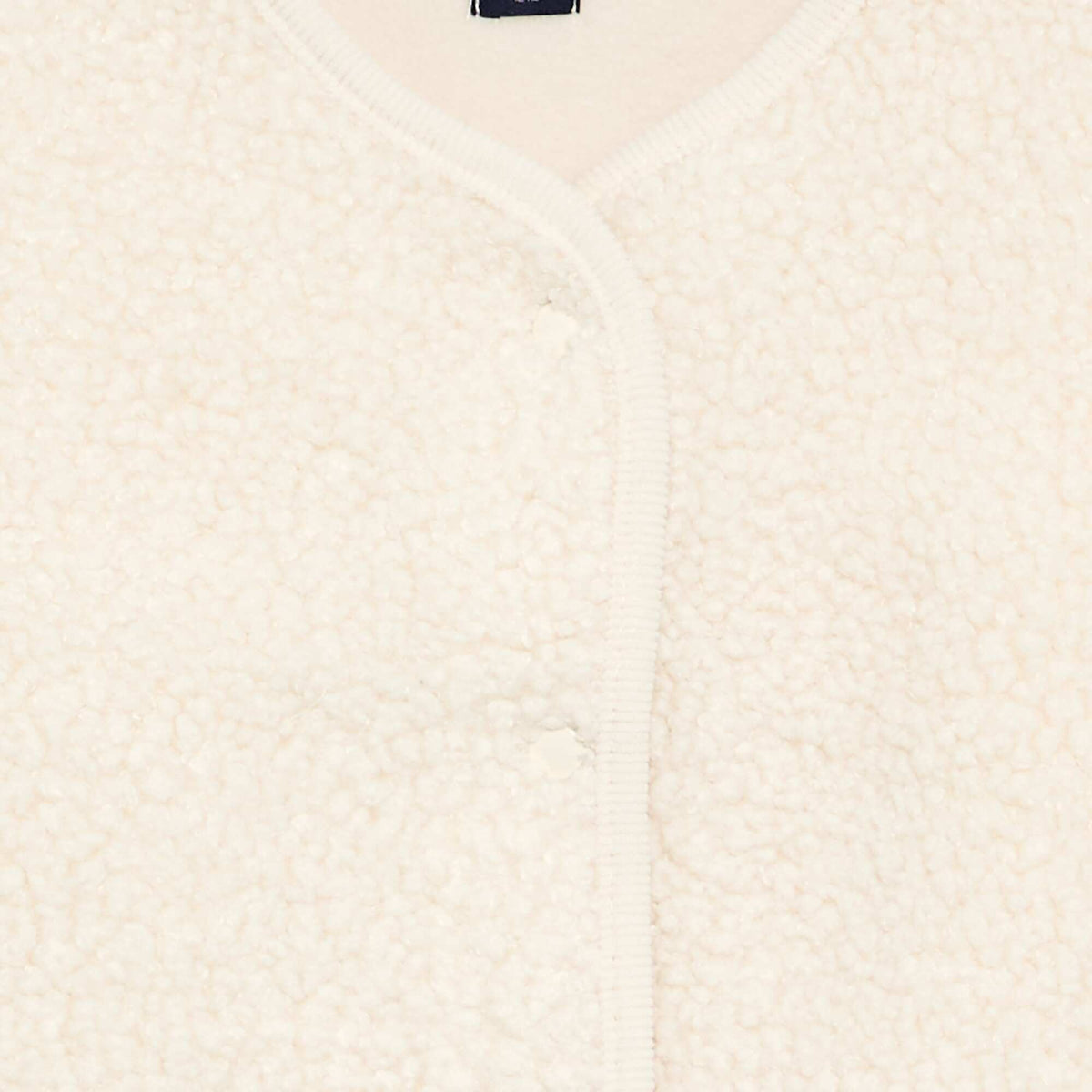 Veste sans manches effet moutonné BLANC