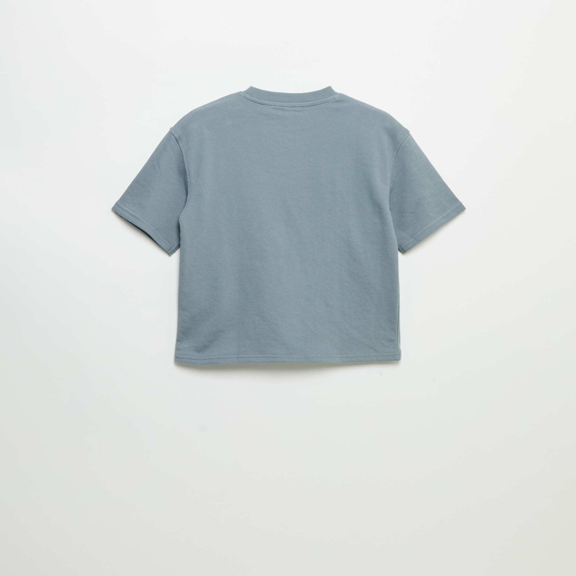 T-shirt imprimé à manches courtes BLEU