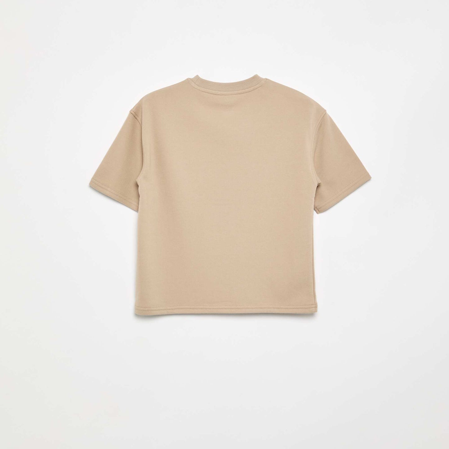 T-shirt imprimé à manches courtes BEIGE