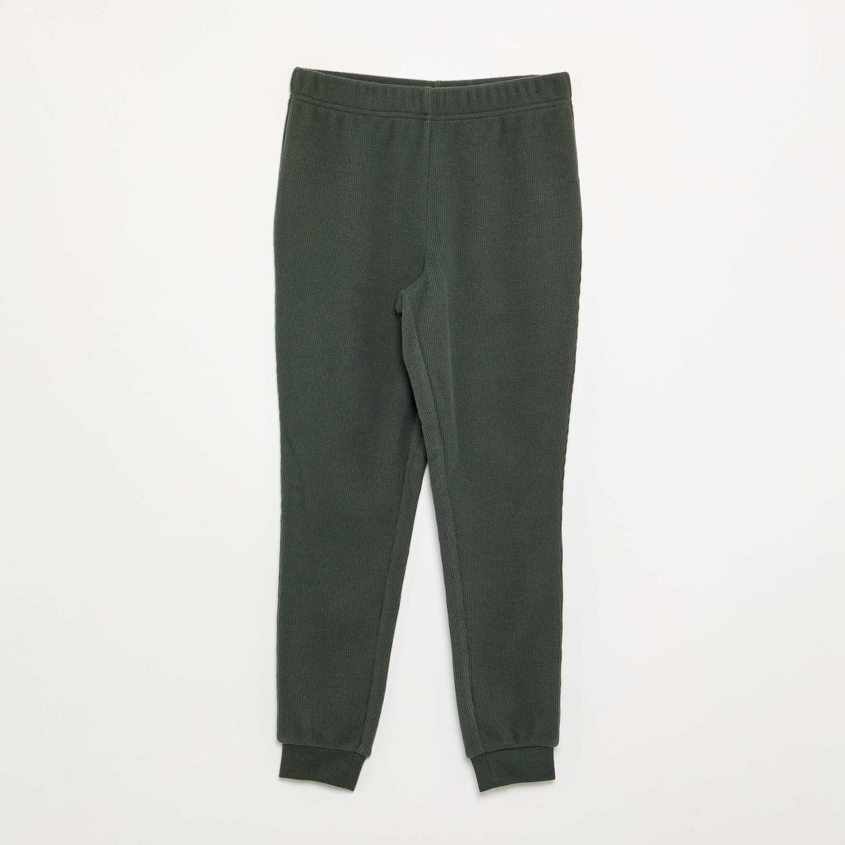 Ensemble pyjama long gaufré - 2 pièces VERT