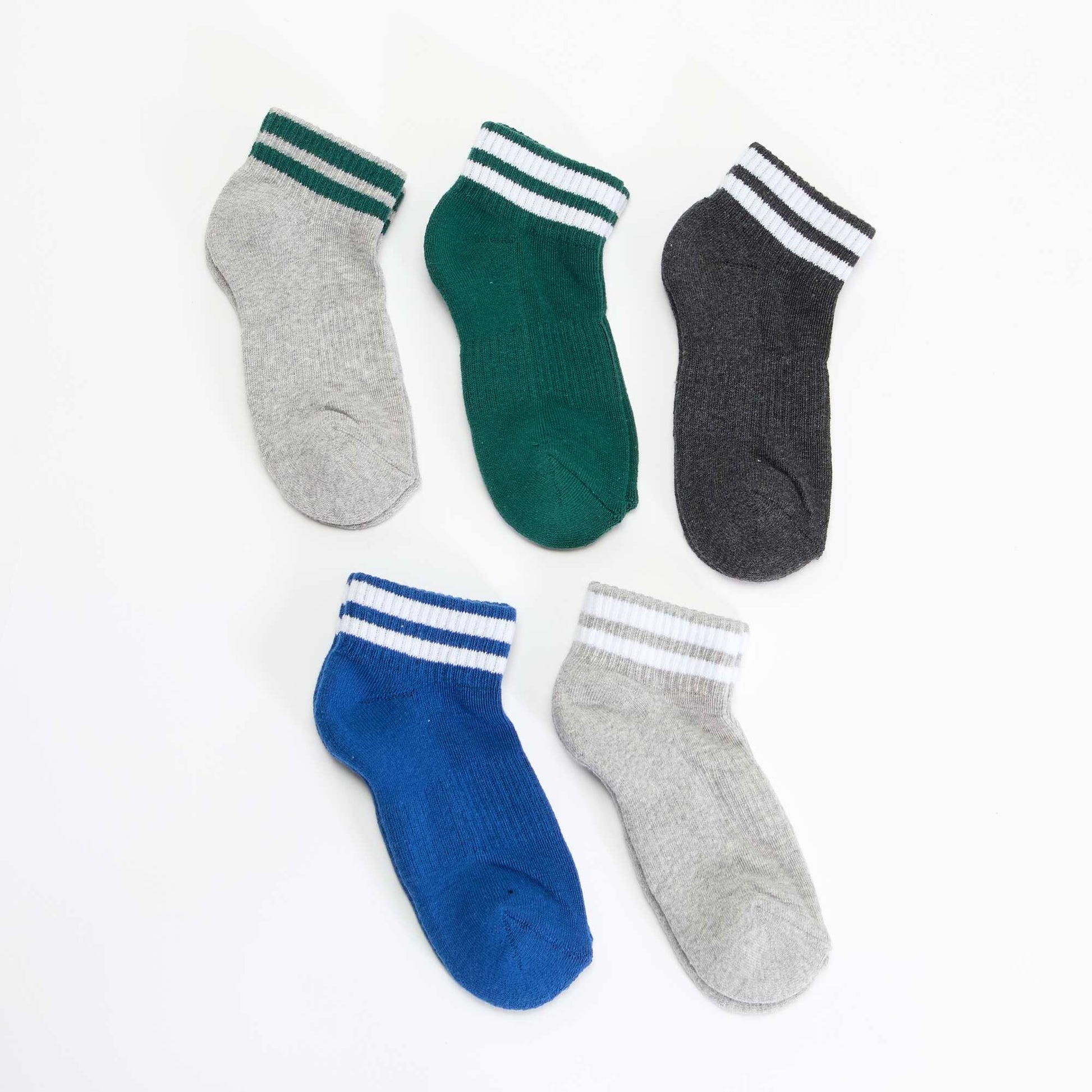 Lot de 5 chaussettes de sport GRIS