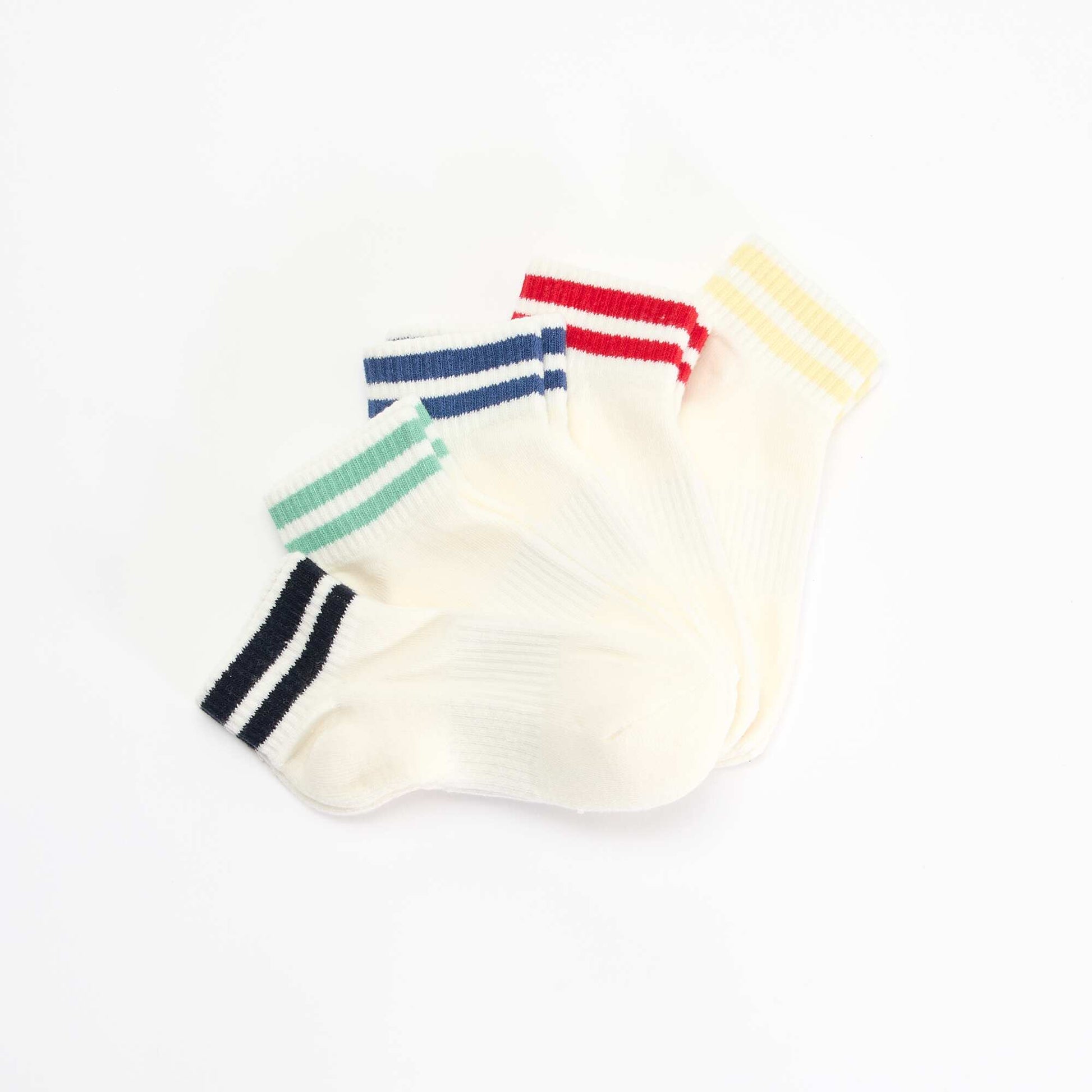 Lot de 5 chaussettes de sport BLANC