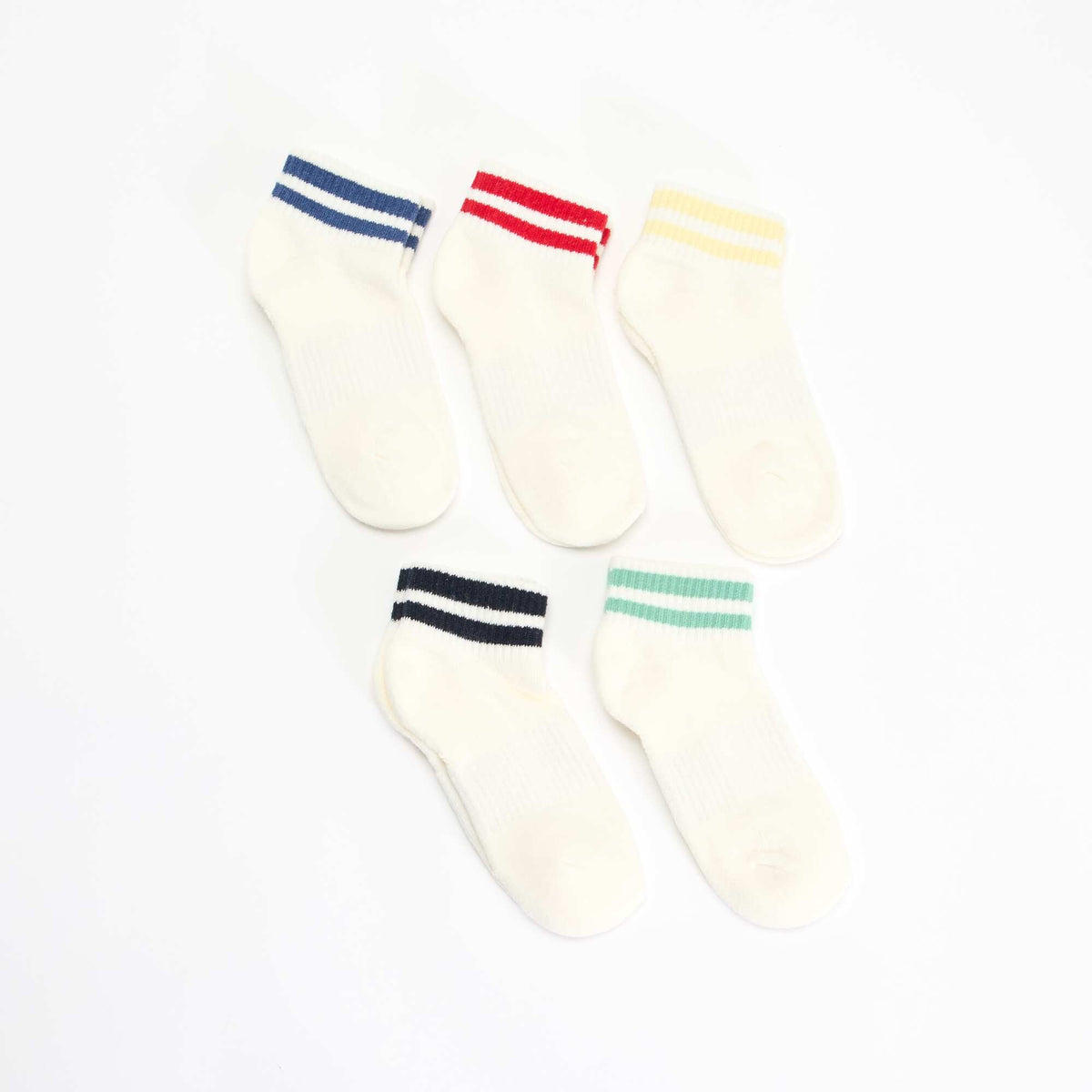 Lot de 5 chaussettes de sport BLANC
