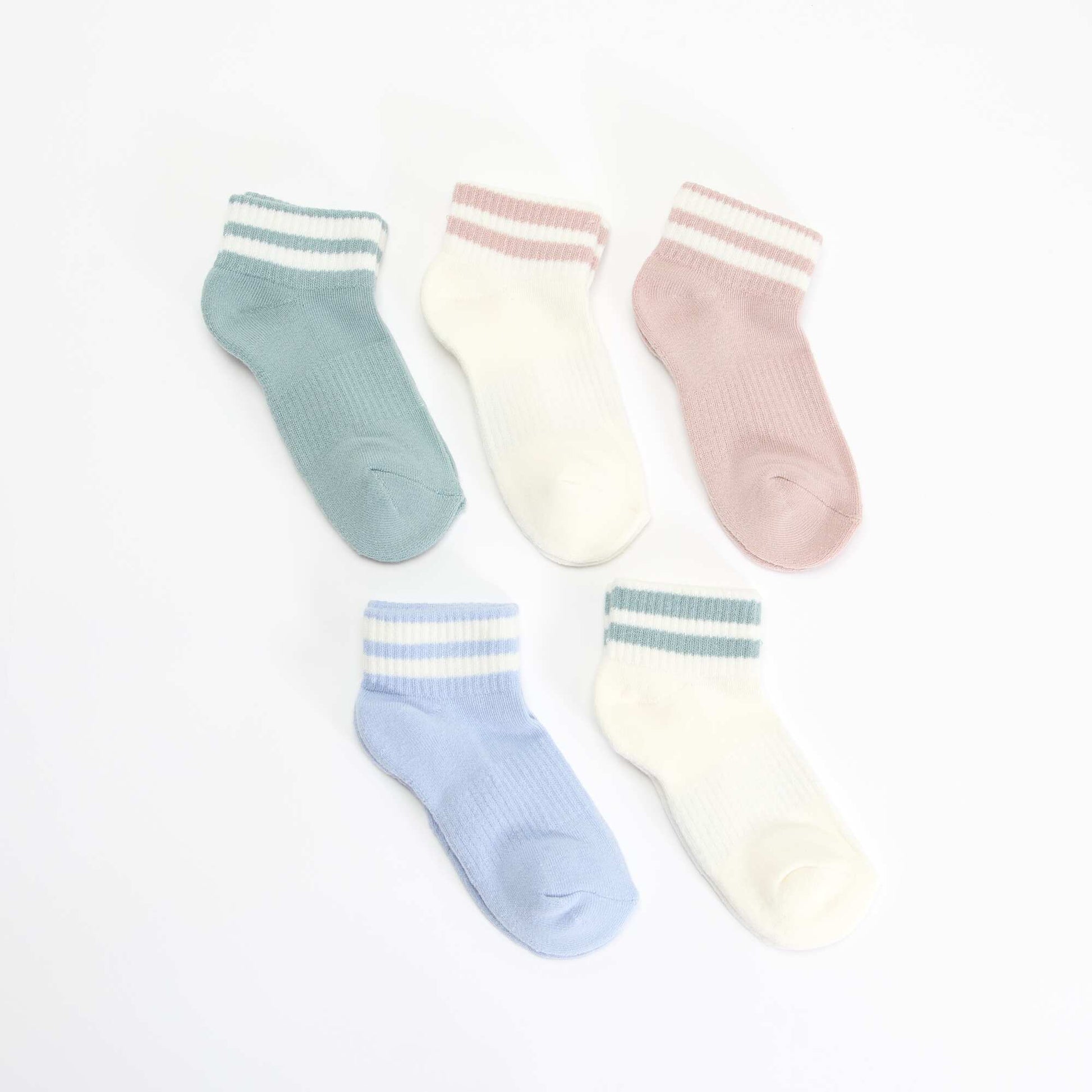 Lot de 5 chaussettes de sport BLEU