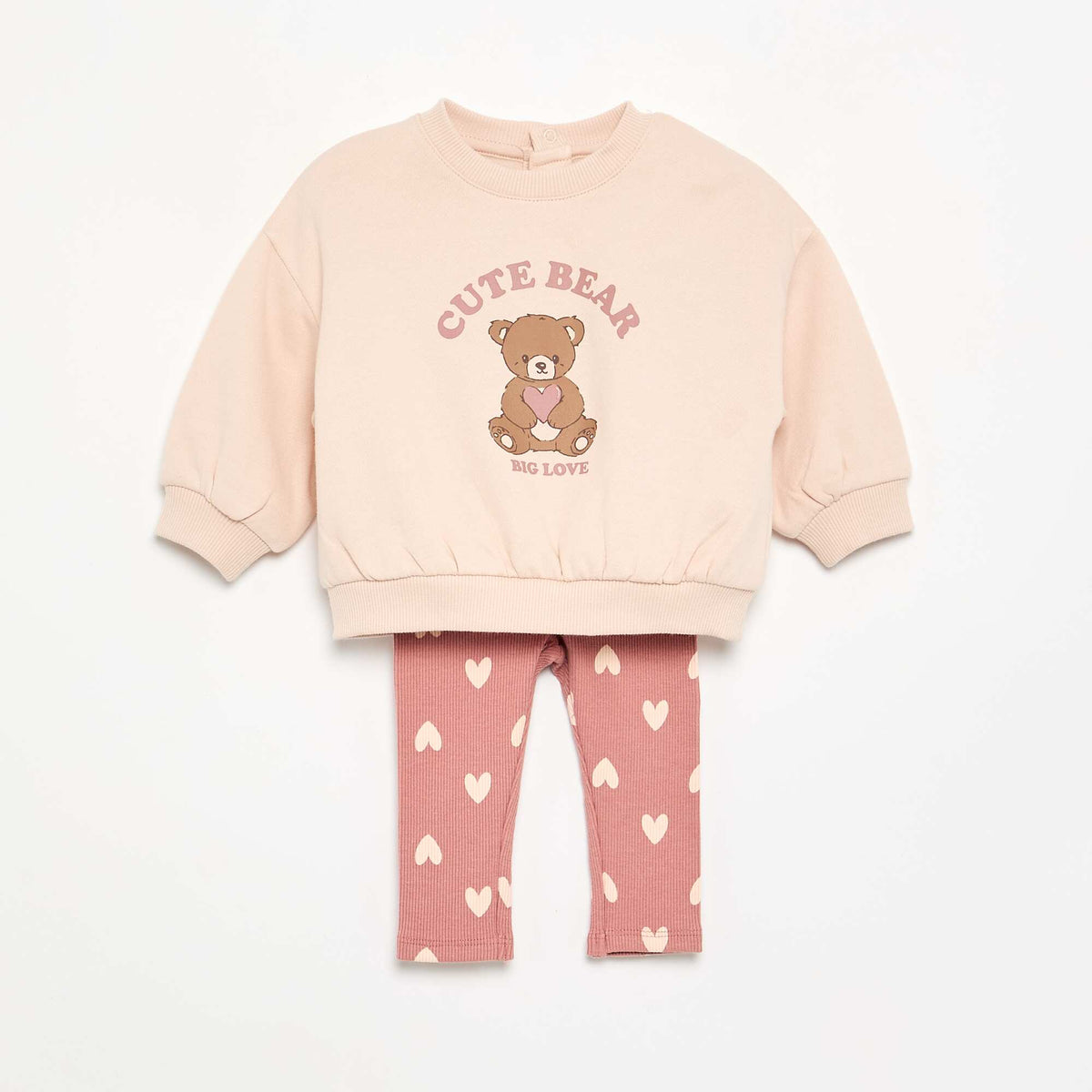 Ensemble sweat imprimé + legging ROSE