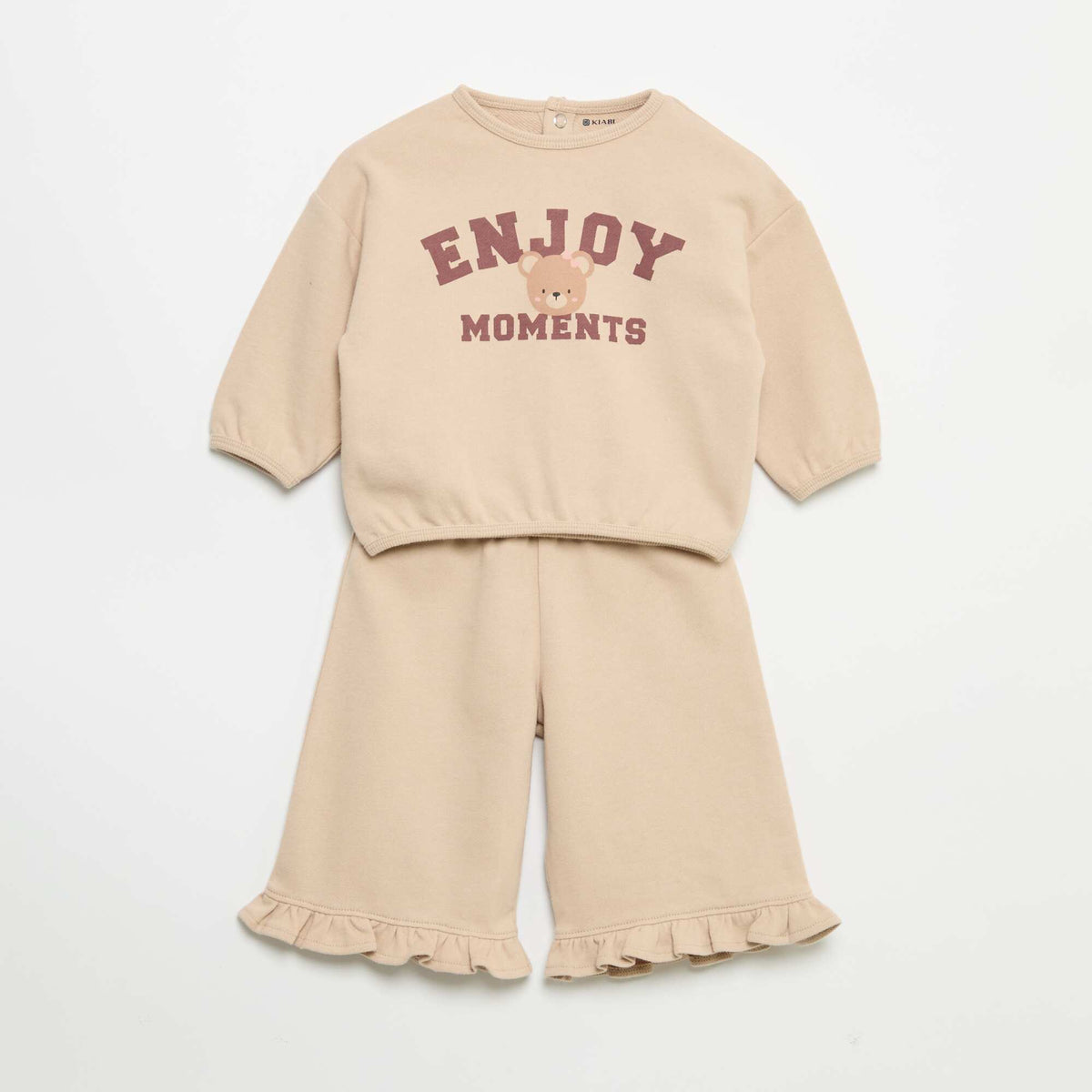 Ensemble 2 pièces en molleton BEIGE