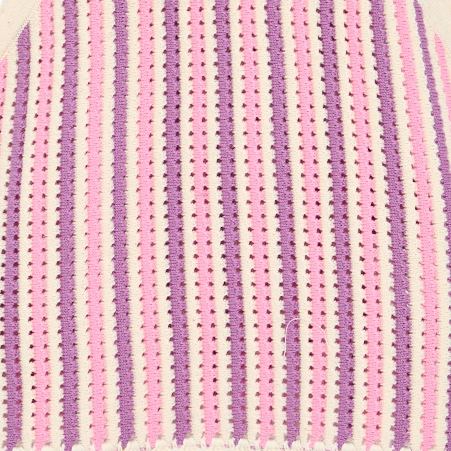 Débardeur rayé en crochet VIOLET