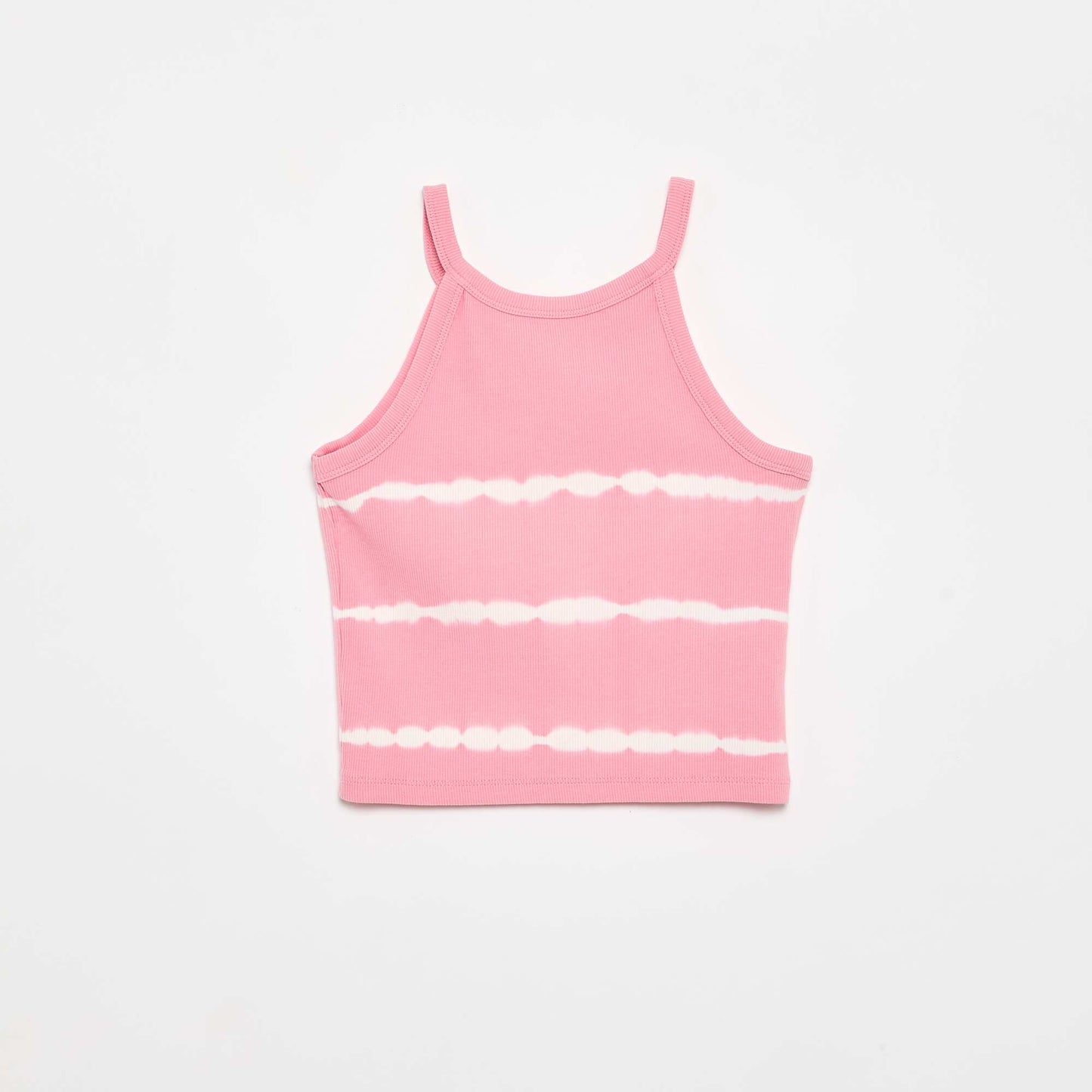 Débardeur avec imprimé rayé tie and dye ROSE