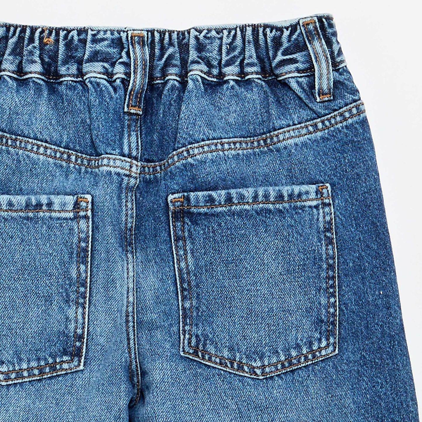 Pantalon en jean large BLEU