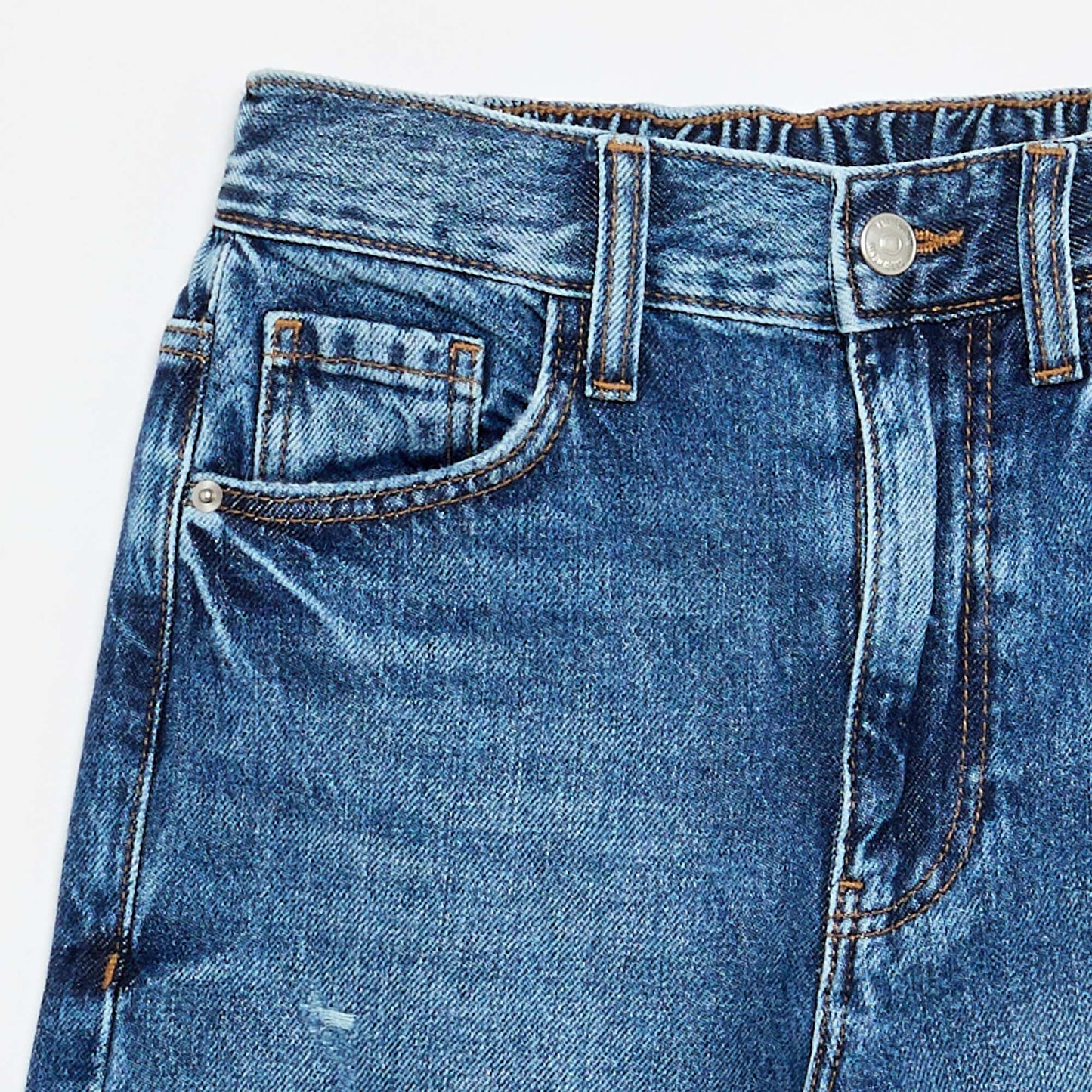 Pantalon en jean large BLEU
