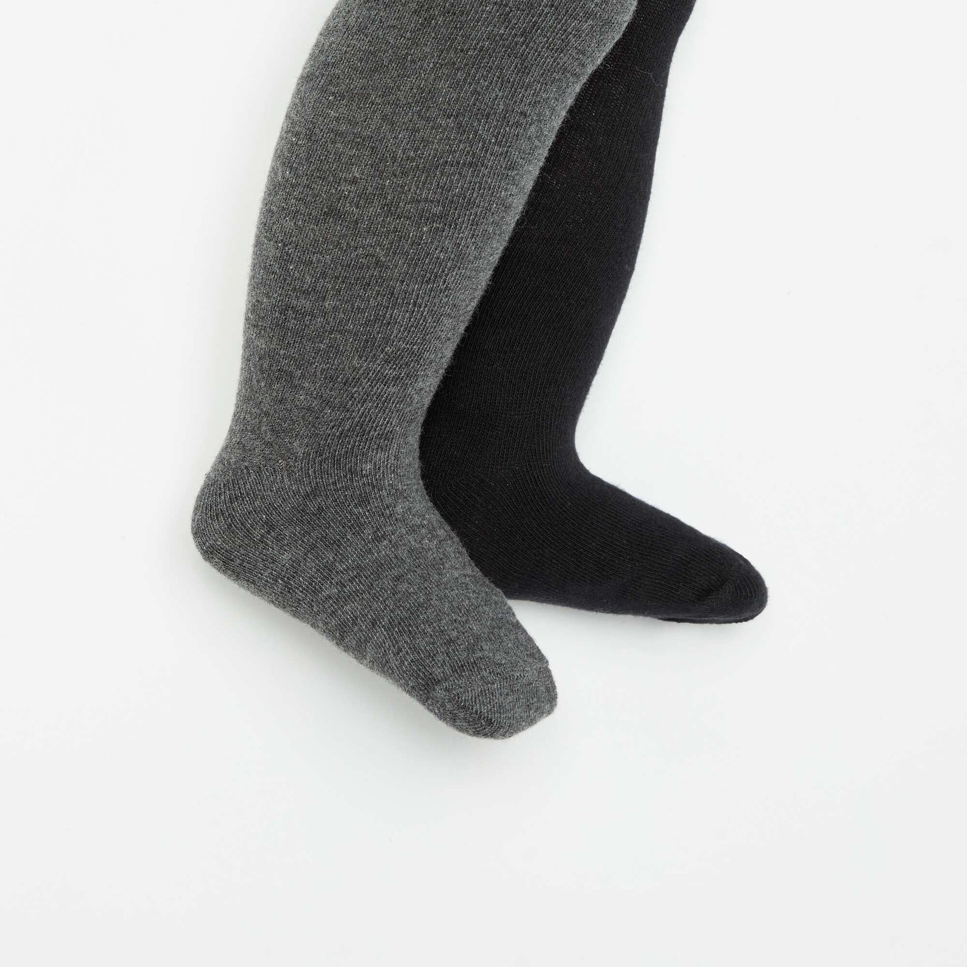 Lot de 2 paires de collants GRIS