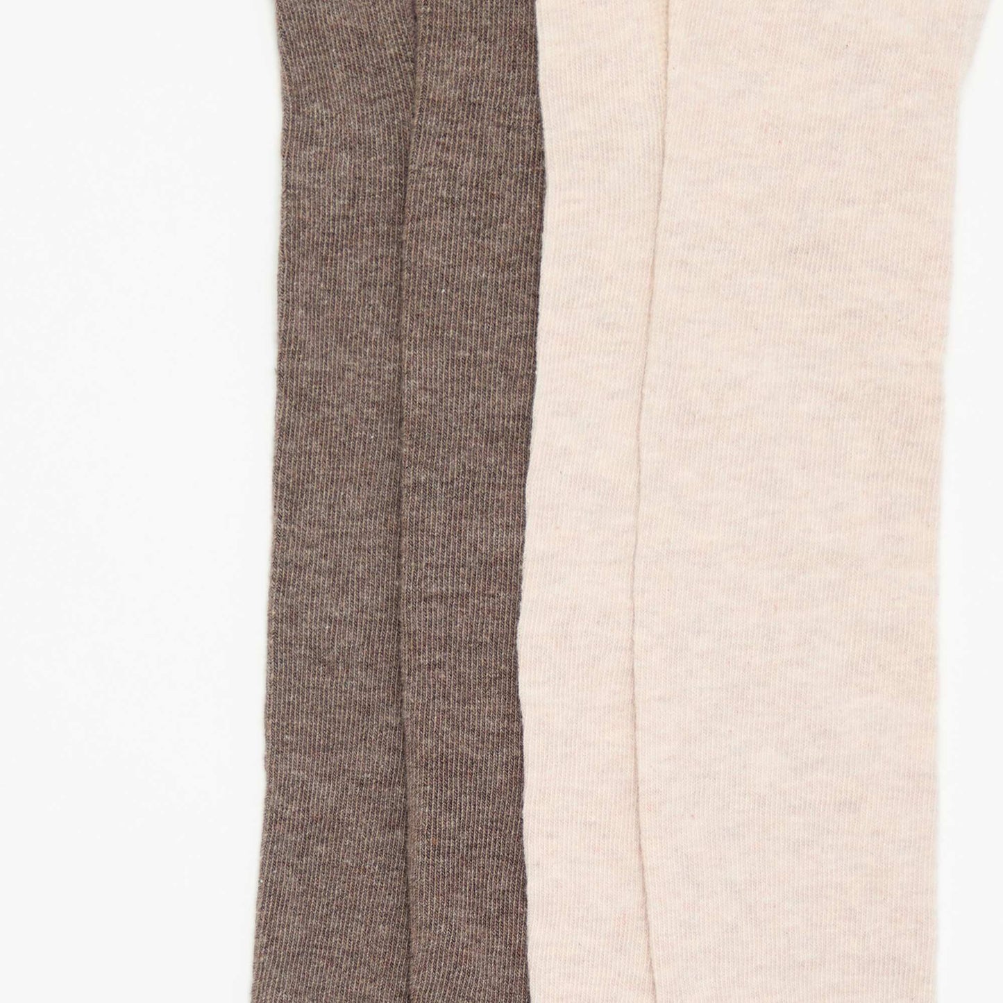 Lot de 2 paires de collants MARRON