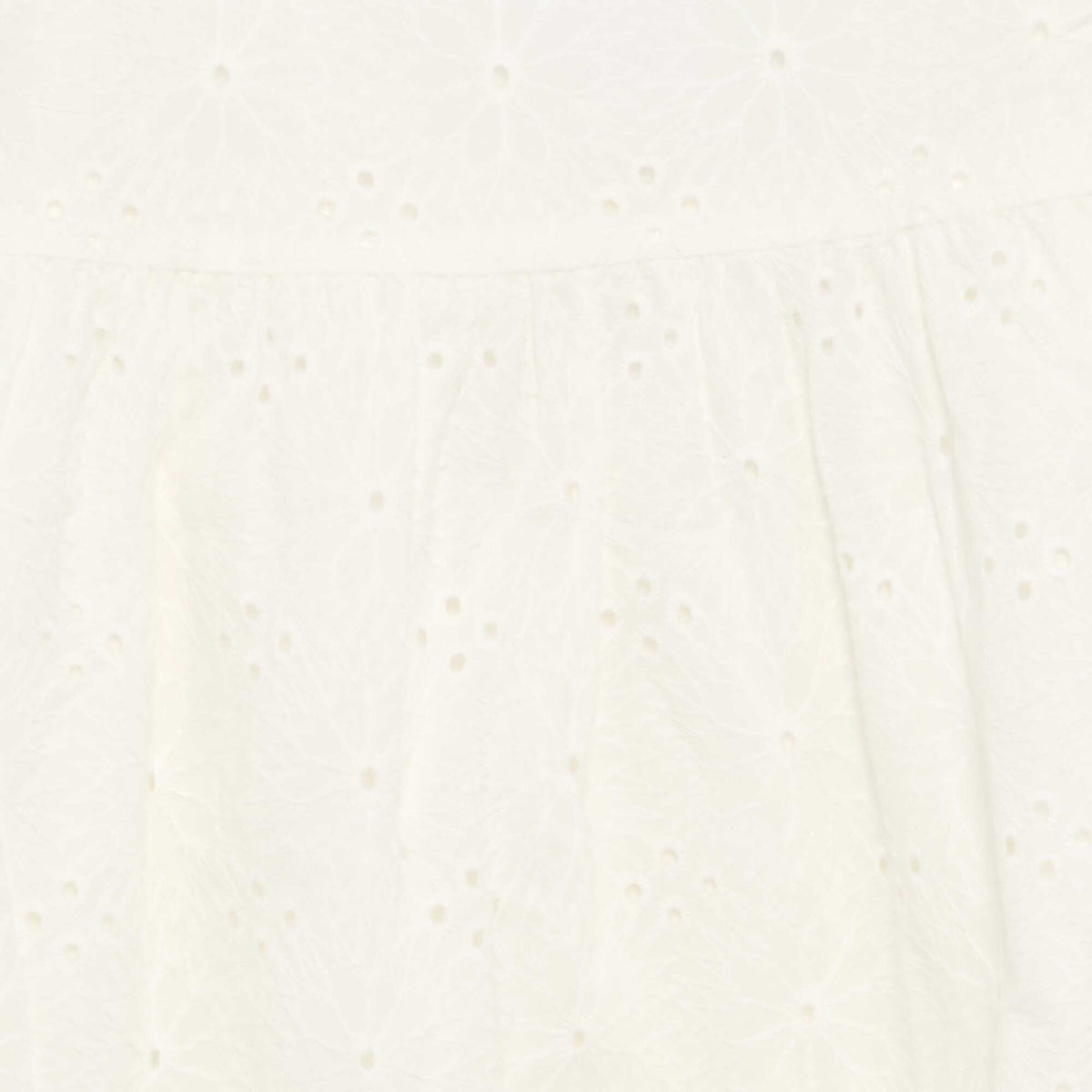 Robe à bretelles et broderies anglaises BLANC