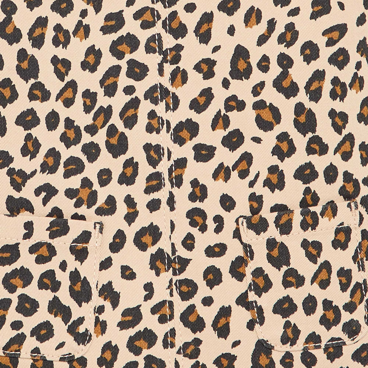 Robe salopette avec imprimé 'léopard' BEIGE