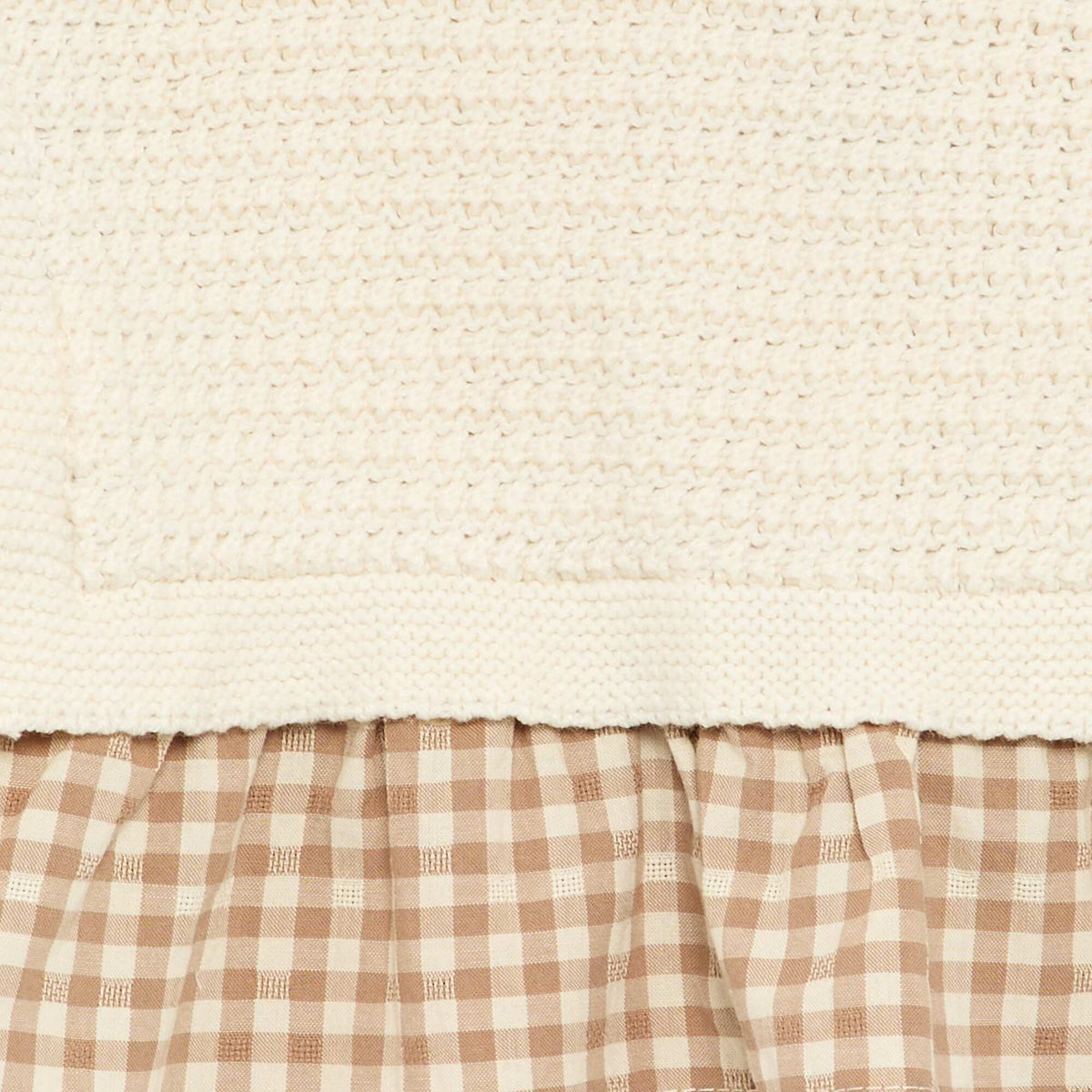 Pull avec manches en voile de coton BEIGE