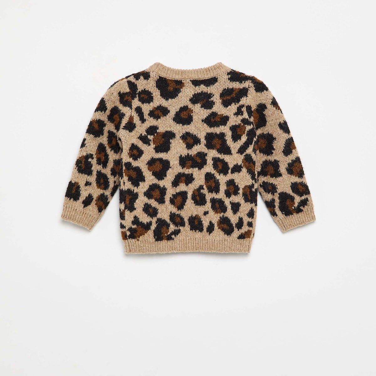 Pull imprimé 'léopard' BEIGE
