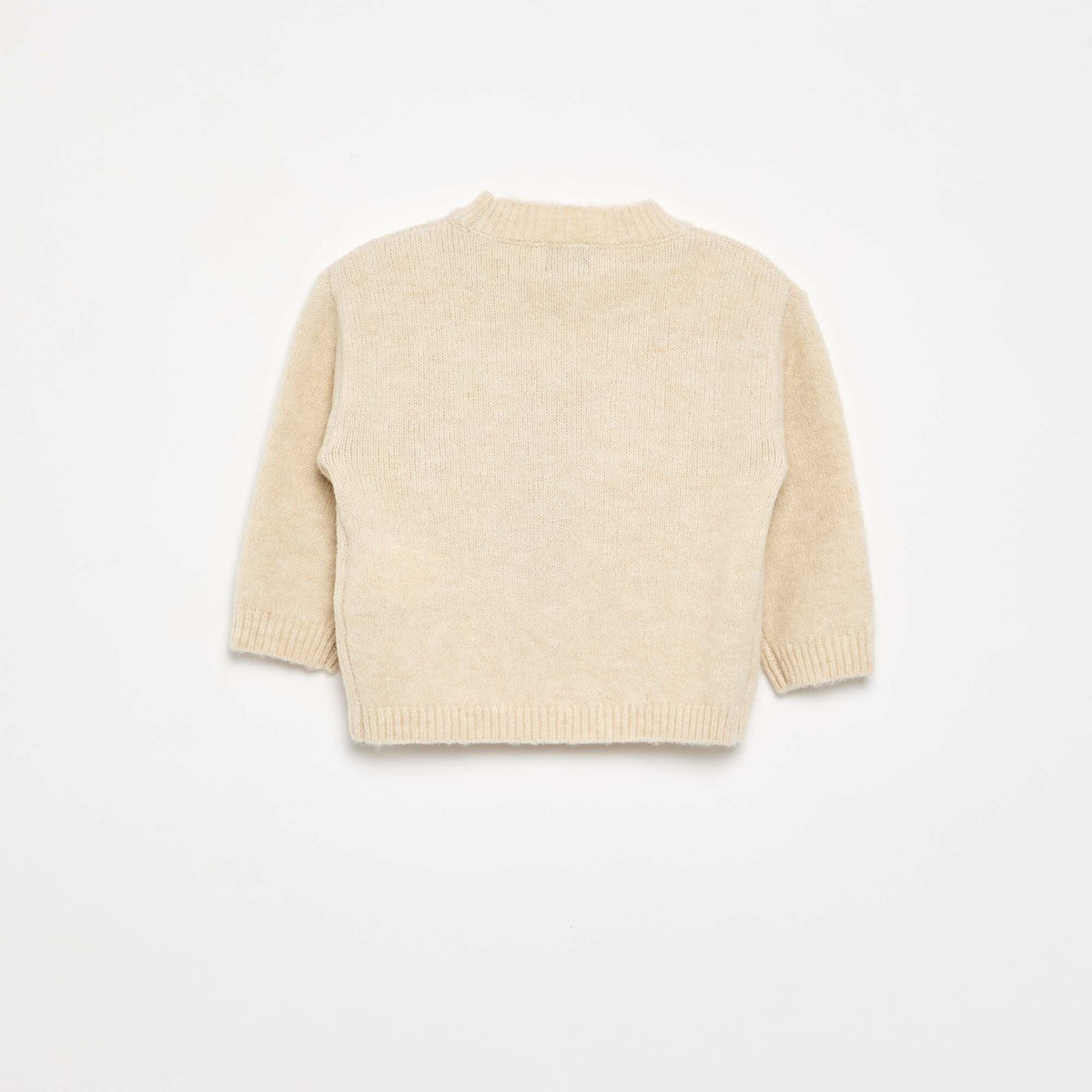 Pull avec animations 'cœurs' BEIGE