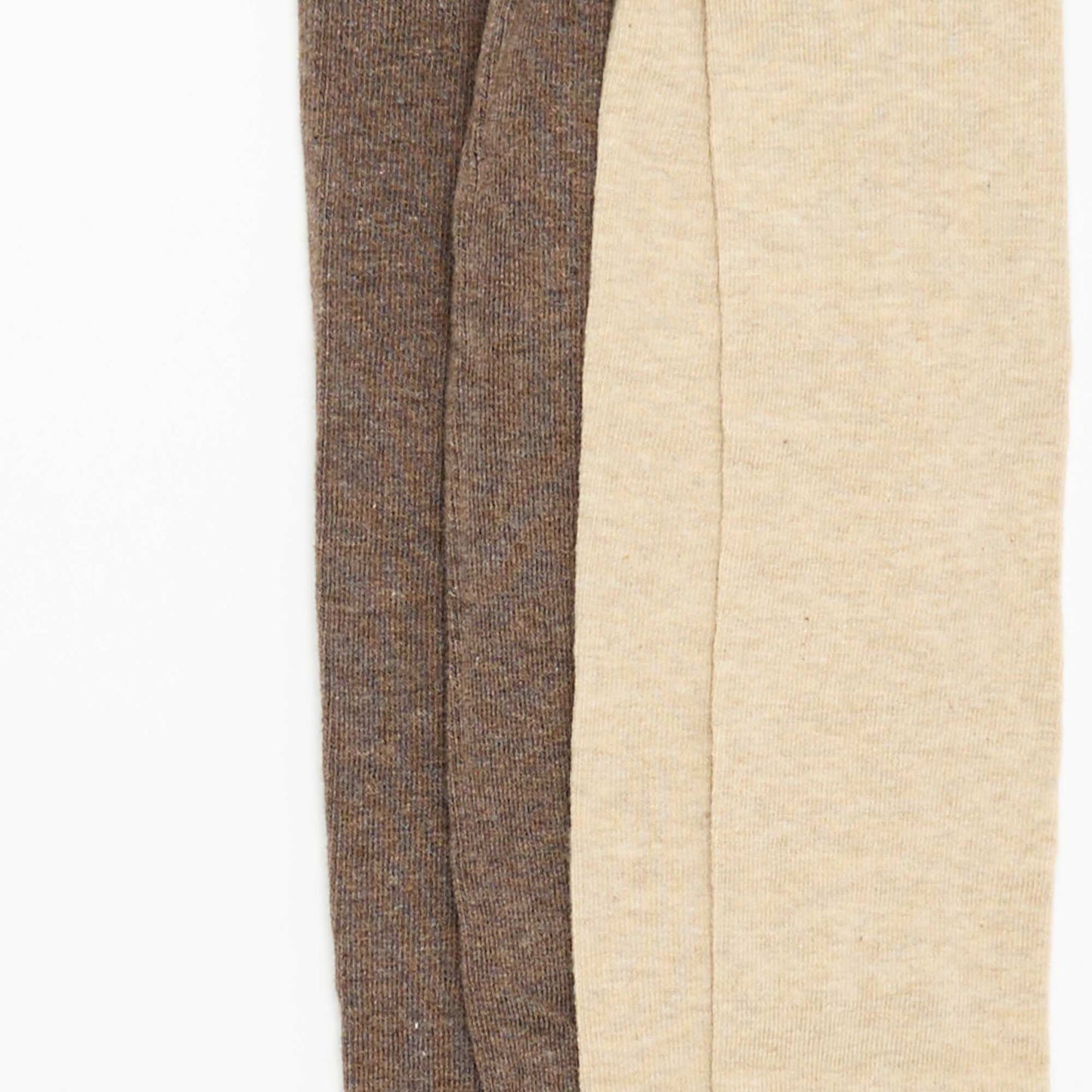 Lot de 2 paires de collants unies MARRON
