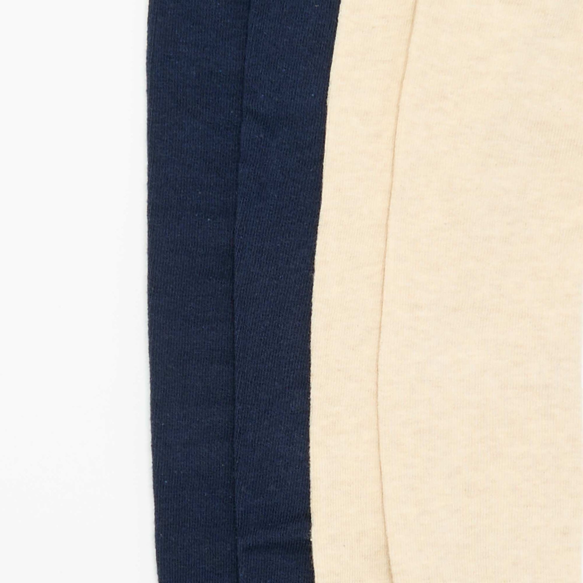 Lot de 2 paires de collants unies BLEU