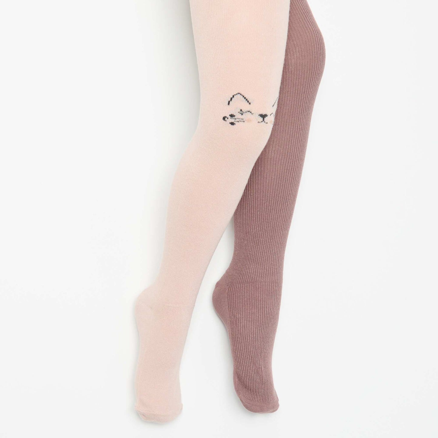 Lot de 2 collants fantaisie ROSE
