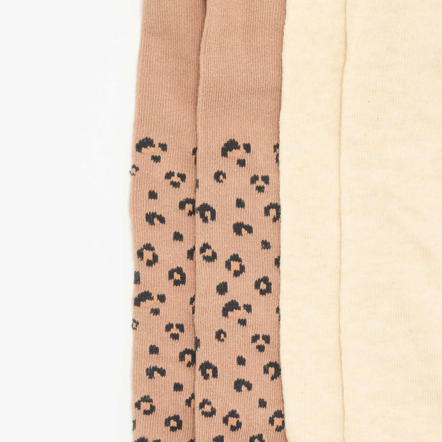 Lot de 2 paires de collants fantaisie MARRON
