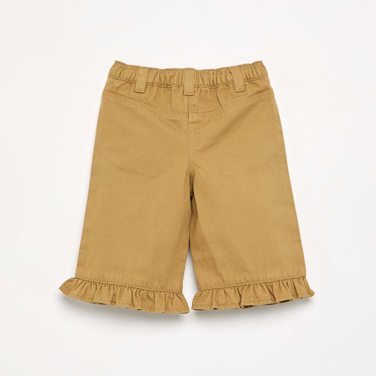 Pantalon uni base volantée VERT