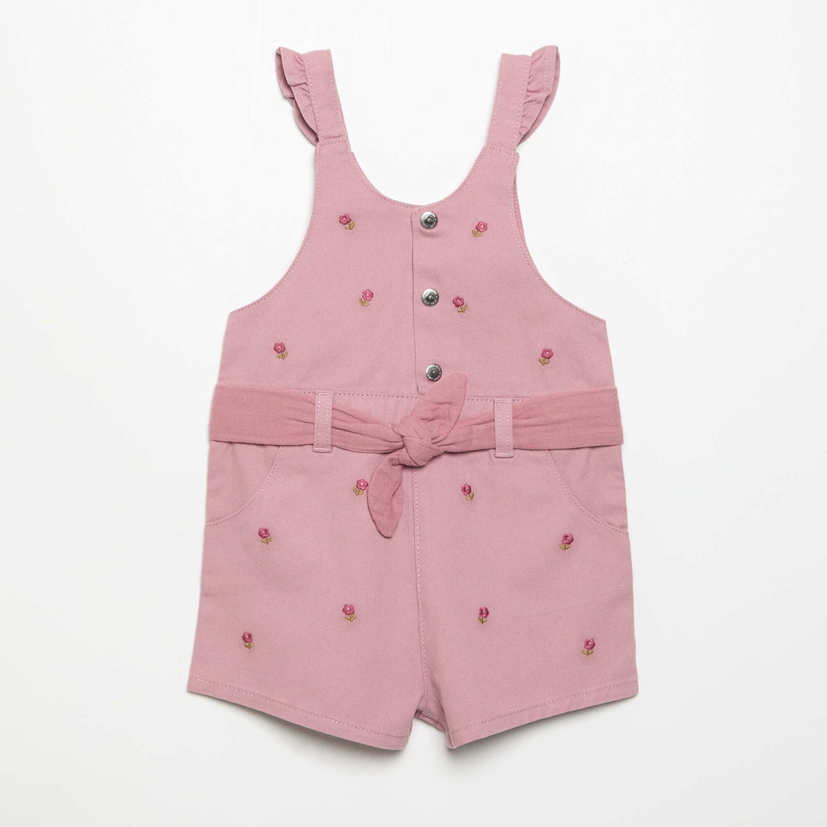 Combinaison short avec broderies ROSE
