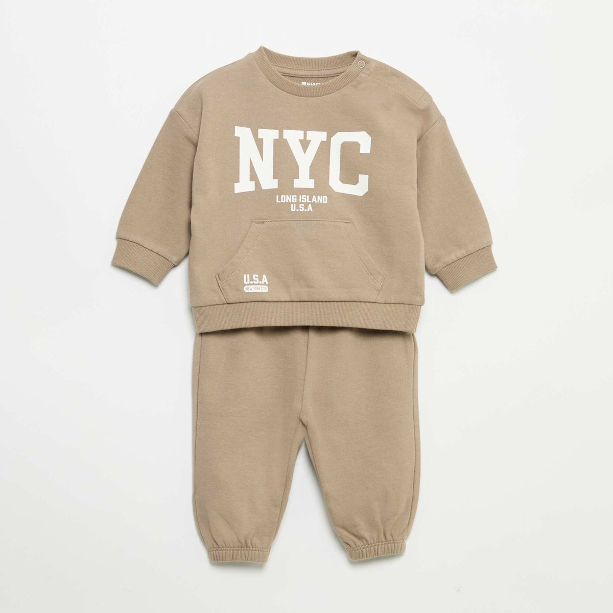 Ensemble 2 pièces - sweat + pantalon de jogging BEIGE