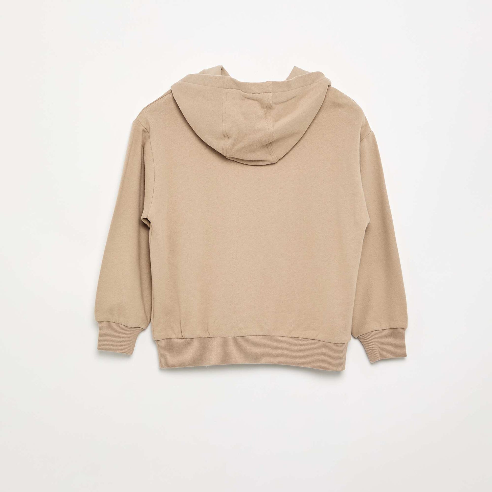 Sweat à capuche avec poche kangourou BEIGE