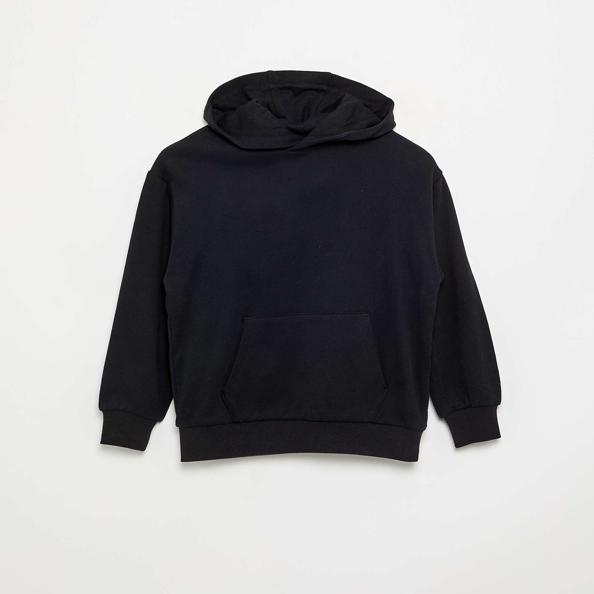 Sweat à capuche avec poche kangourou NOIR