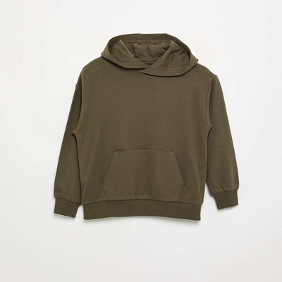 Sweat à capuche avec poche kangourou KAKI