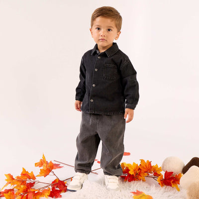 Pantalon de jogging en denim GRIS