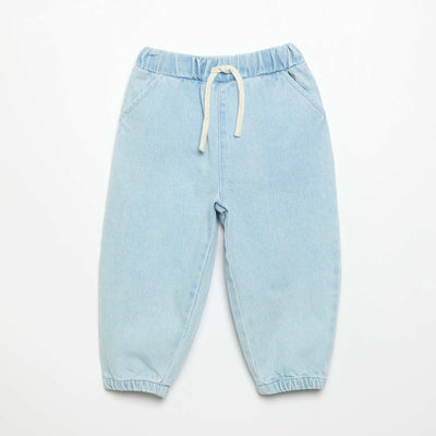 Pantalon de jogging en denim BLEU