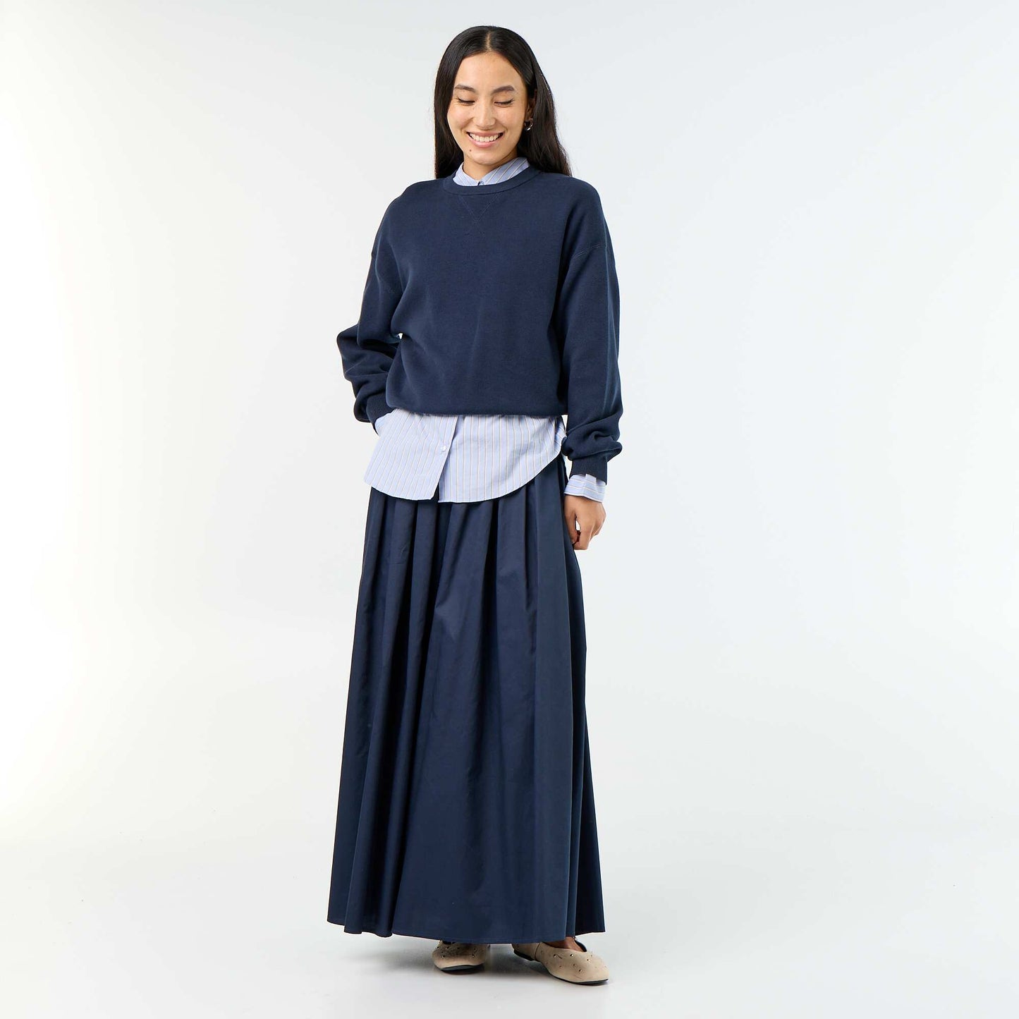 Pull coloré en coton épais BLEU