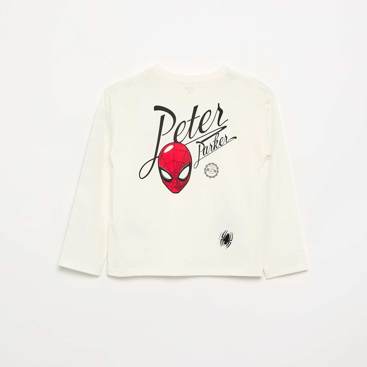 T-shirt 'Marvel' 'Spider-man' à manches longues BLANC