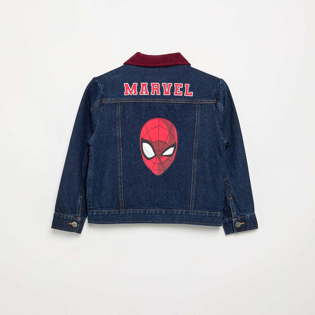 Veste en denim 'Marvel' 'Spiderman' avec col contrasté BLEU
