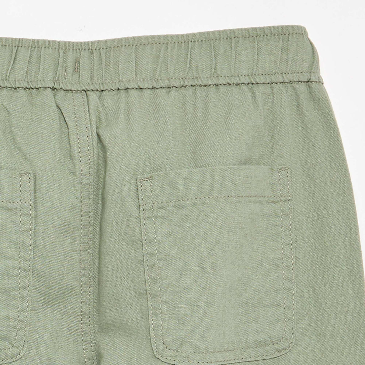 Pantalon en lin et coton VERT
