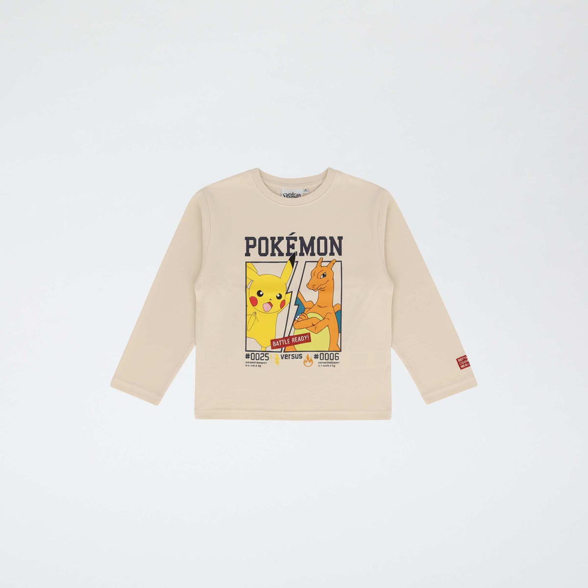 T-shirt 'Pokémon' imprimé à manches courtes BEIGE